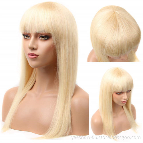 Wholesale price Brazilian hair 613 Wigs Cheap Human 150% Density Blonde machine Wigs For Black Women